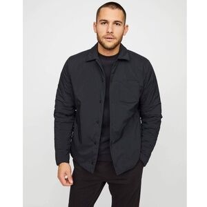 Hill City Men's Black Lightweight Shirt Jacket Medium